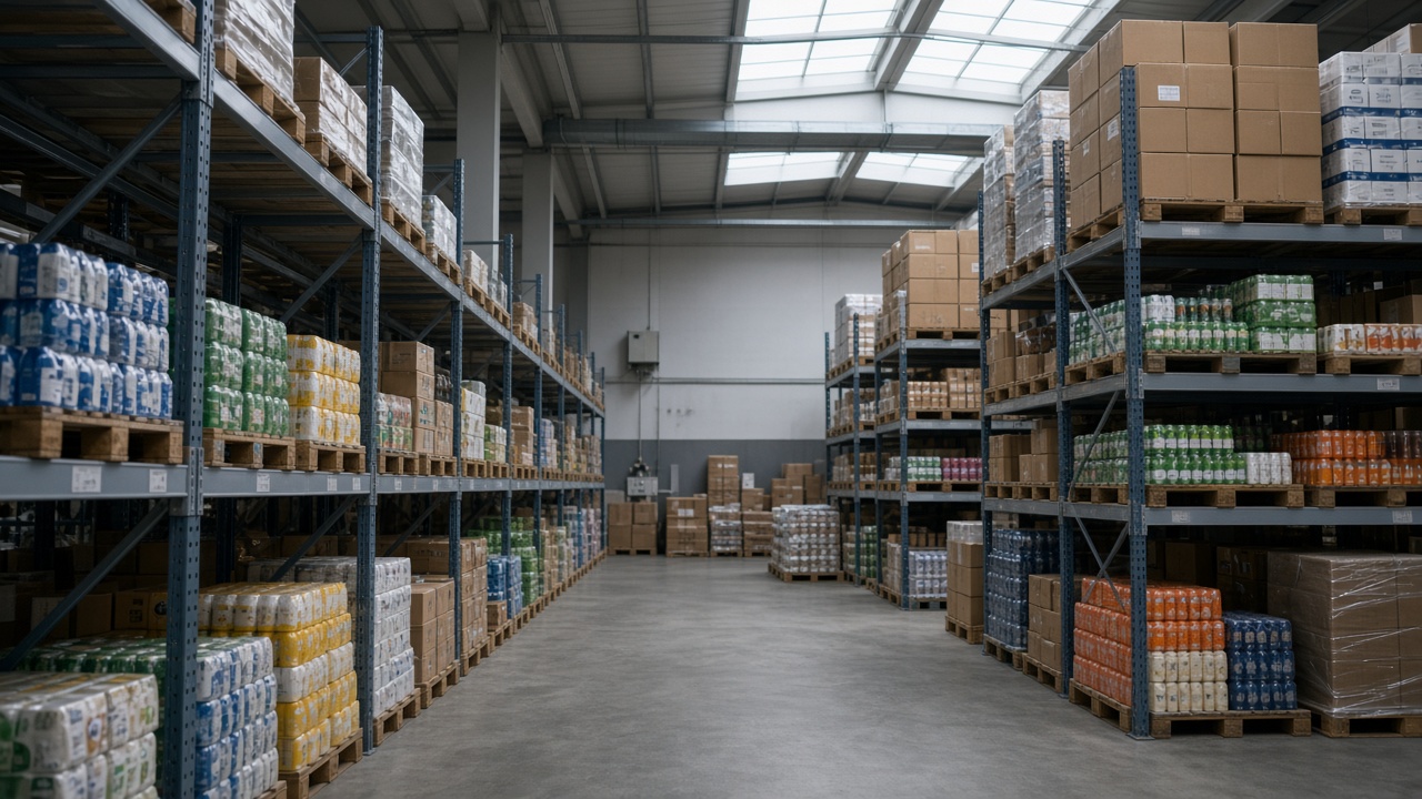 Warehouse shelves used for inventory intelligence